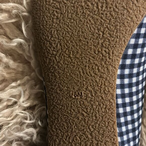 Jack Rogers Blue Gingham Bow Heidi Flat Size 8 / Néw No Box - Picture 6 of 6